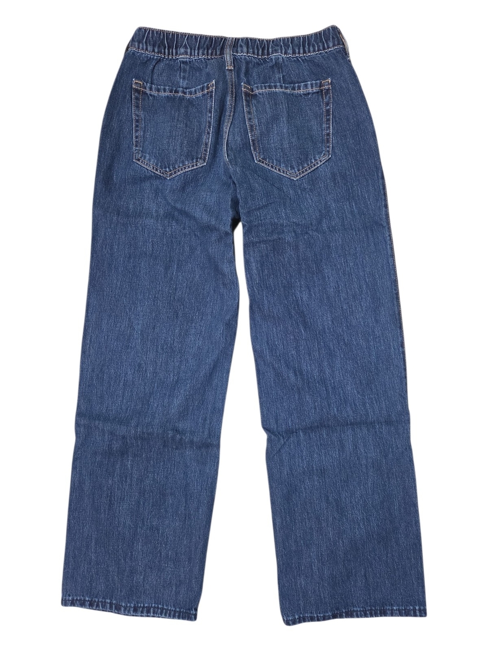 Hollister Wide Leg Flare Jeans - Medium Blue Denim Size M Long - Picture 9 of 12